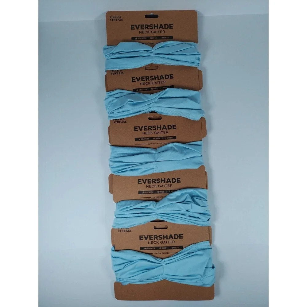 Lot of 5 Field & Stream Evershade Fishing Face Mask Neck Gaiter UPF 50 MSRP $ 70